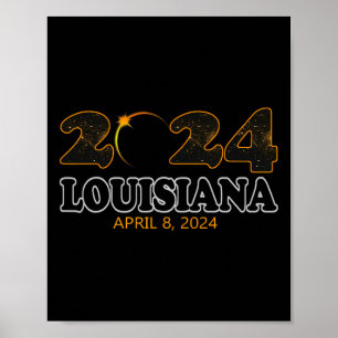 Louisiana Total Solar Eclipse 2024 Eclipse April 0 Poster
