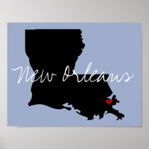 Louisiana Town Poster