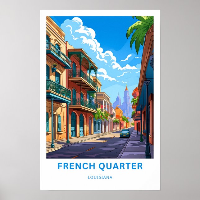Louisiana Travel Print Poster (Vorne)
