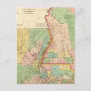 Louisiana und Mississippi 3 Postkarte