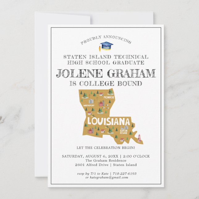 Louisiana | Uni Bound Graduation Party (Vorderseite)