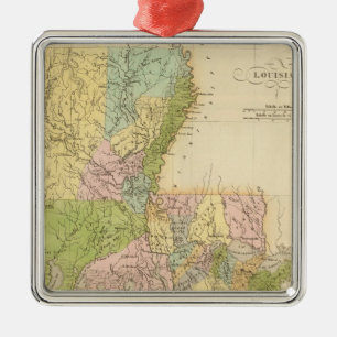 Louisiana US Silbernes Ornament