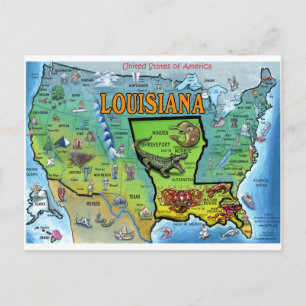 Louisiana USA Karte