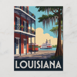Louisiana USA New Orleans Kultur Bayou Reise 🎺 Postkarte