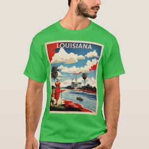 Louisiana USA Tourismus Vintag T-Shirt