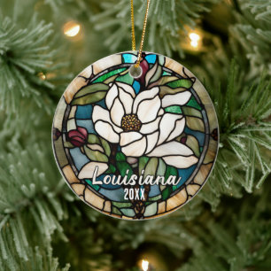 Louisiana Vacation Souvenir Keramik Ornament