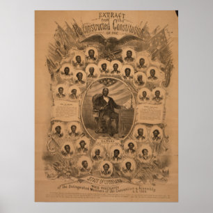Louisiana Verfassung und Konvent Mitglieder, 1868 Poster