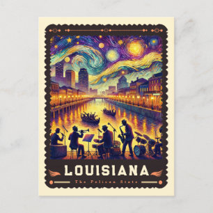 Louisiana   Vincent Van Gogh Inspiriert Postkarte