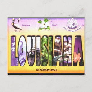 Louisiana Vintage-Postkarte Postkarte