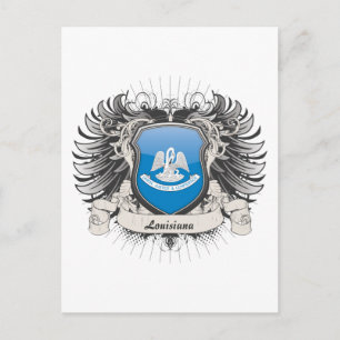 Louisiana Wappen Postkarte