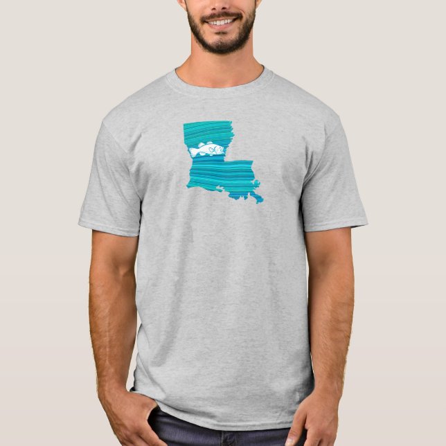 Louisiana Wave Fishing T-Shirt (Vorderseite)