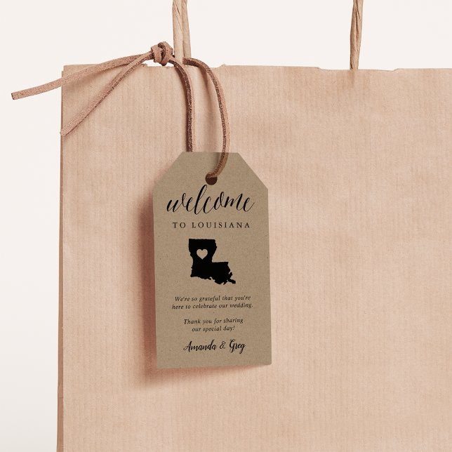 Louisiana Wedding Welcome Geschenkanhänger (Von Creator hochgeladen)