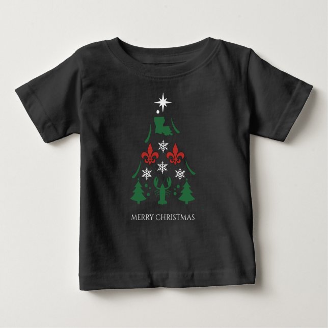 Louisiana Weihnachtsfeiertag Cajun Shirt (Vorderseite)