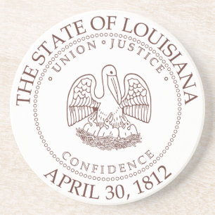 Louisiana-Zeichen Getränkeuntersetzer