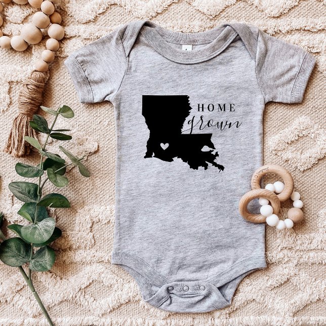 Louisiana Zuhause Grown Staat T-Shirt Baby Strampler (Von Creator hochgeladen)