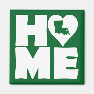 Louisiana Zuhause Herz Staat Kühlschrankmagnet Magnet