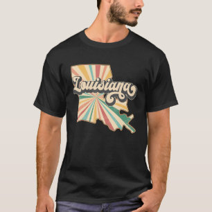 Louisiana Zuhause Staat US Vintag Retro Country Pa T-Shirt