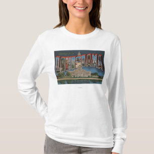 LouisianaLarge Buchstabe ScenesLouisiana T-Shirt