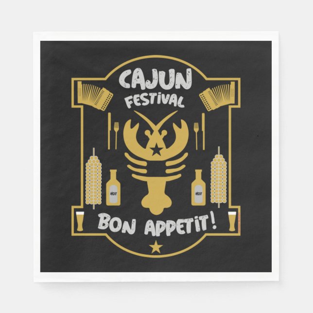 Louisianas Cajun Bayou Serviette (Vorderseite)