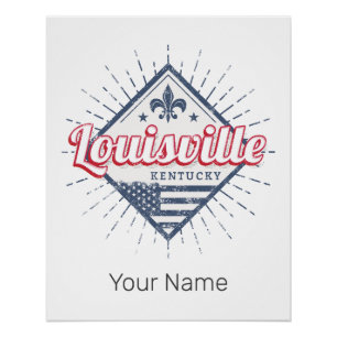 Louisville City Kentucky United Staaten Vintag USA Poster