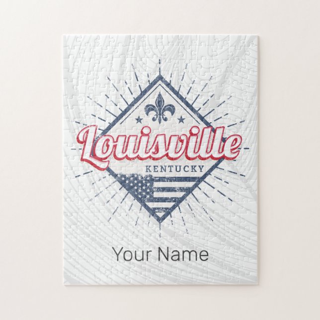 Louisville City Kentucky United Staaten Vintag USA Puzzle (Vertikal)