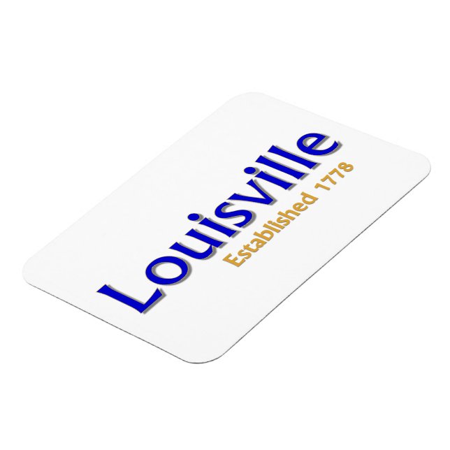 Louisville Established 3"x4" Flexible Foto Magnet (Linke Seite)