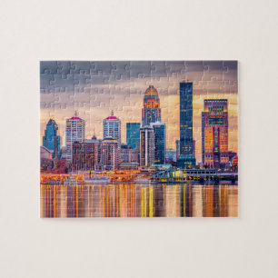 Louisville Gebäude Sunset Jigsaw Puzzle
