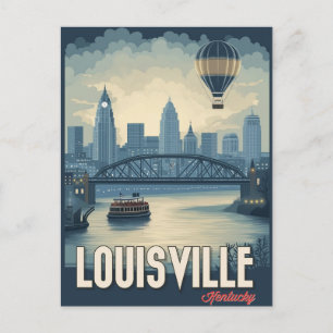 Louisville, Kentucky - Atemberaubende Aussicht auf Postkarte
