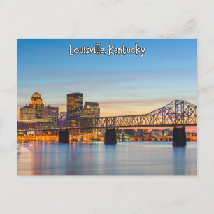 Louisville Kentucky Bridge Postcard Postkarte