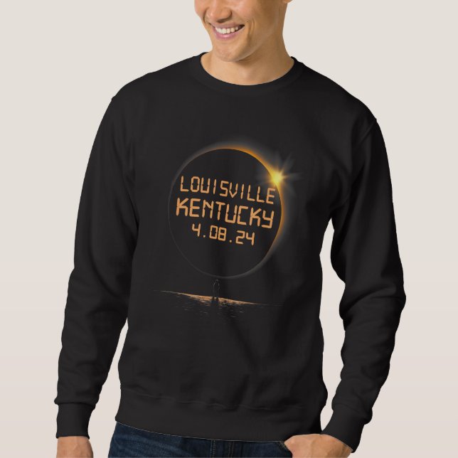 Louisville Kentucky KY Total Solar Eclipse April 8 Sweatshirt (Vorderseite)