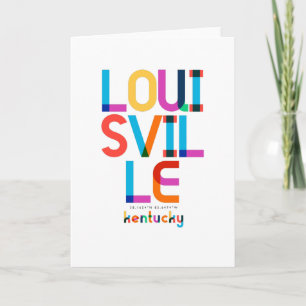 Louisville Kentucky Mitte des Jahrhunderts, Pop-Ar Karte