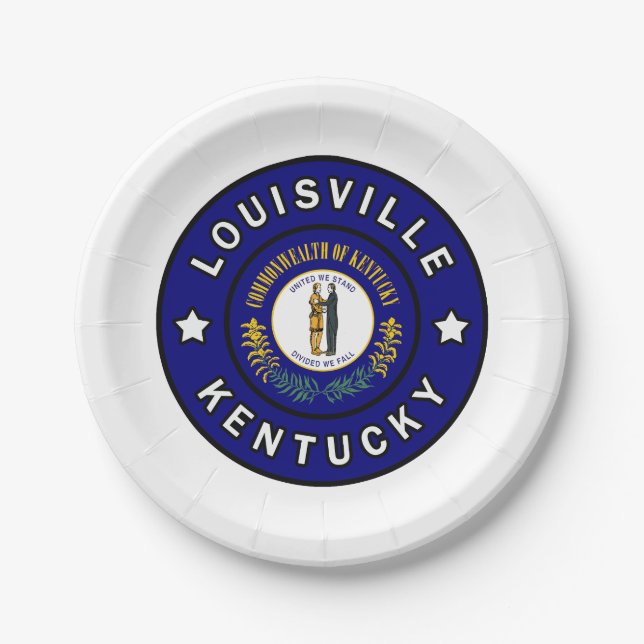 Louisville Kentucky Pappteller (Vorderseite)