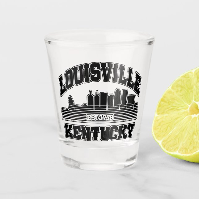Louisville, Kentucky Schnapsglas (Vorderseite)