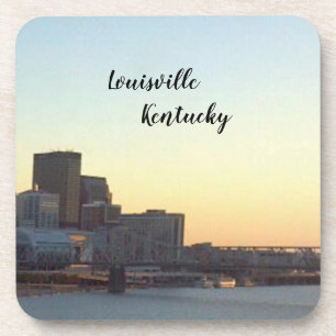 "LOUISVILLE, KENTUCKY SKYLINE" BEVERAGE COASTER GETRÄNKEUNTERSETZER