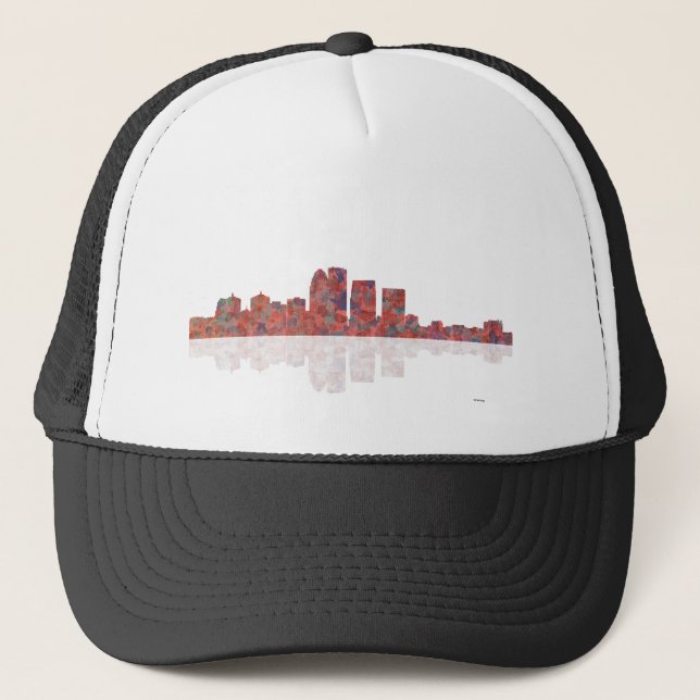 Louisville Kentucky Skyline Truckerkappe (Vorderseite)