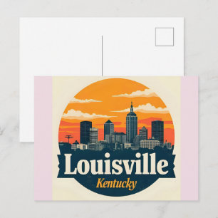 Louisville Kentucky USA Skyline Postkarte