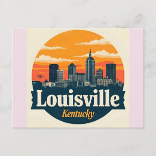 Louisville Kentucky USA Skyline Postkarte