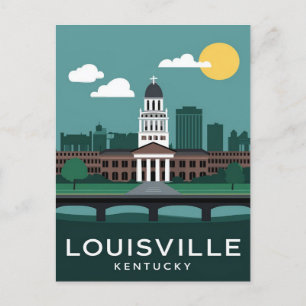 Louisville Kentucky Vintag, Reisen Postkarte