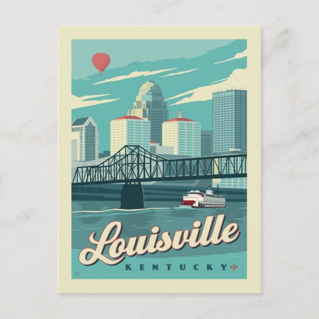 Louisville, Kenucky | SAVE THE DATE Ankündigungspostkarte (Vorderseite)
