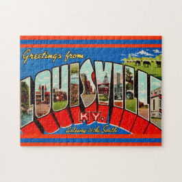 Louisville KY Grußkarte Puzzle