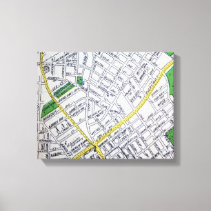 LOUISVILLE, KY Vintage Karte Leinwanddruck