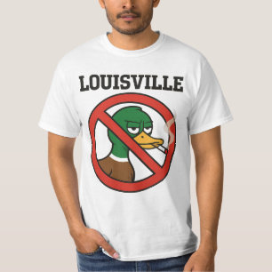 Louisville Nichtraucher-Schild für Enten – Lustige T-Shirt
