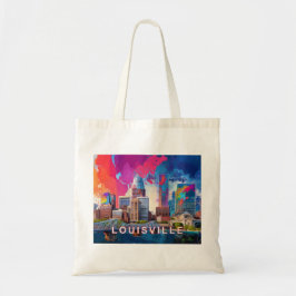 Louisville Skyline Abstrakte Kunst Tragetasche
