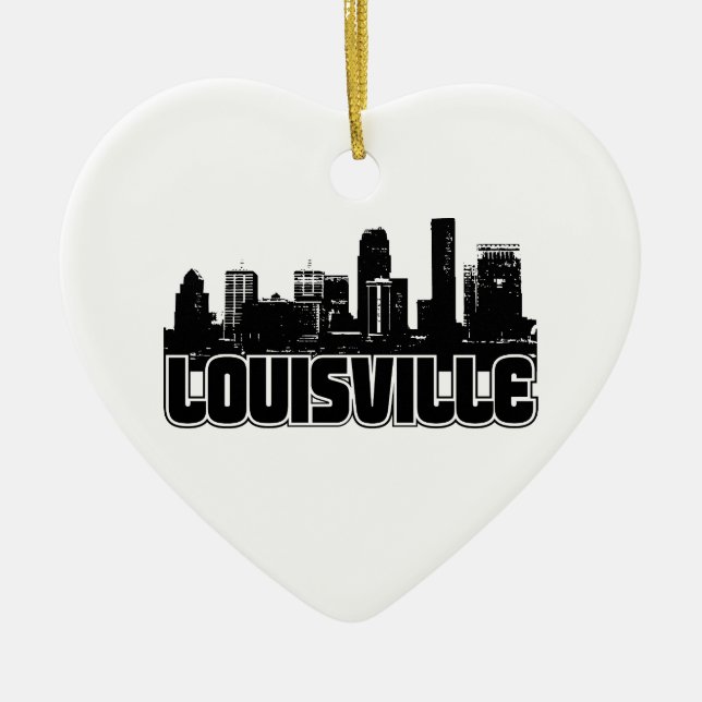 Louisville-Skyline Keramik Ornament (Vorne)