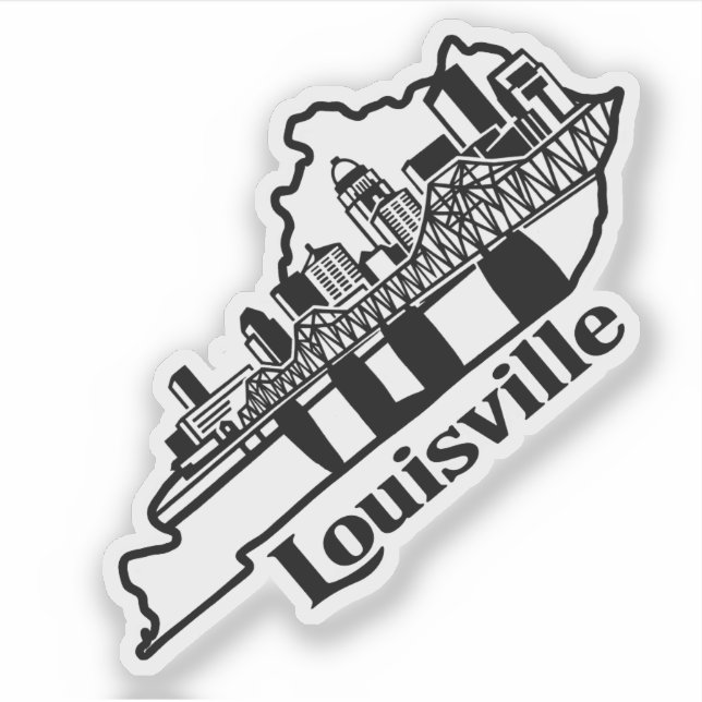 Louisville Skyline Laptop-Aufkleber Aufkleber (Vorderseite)