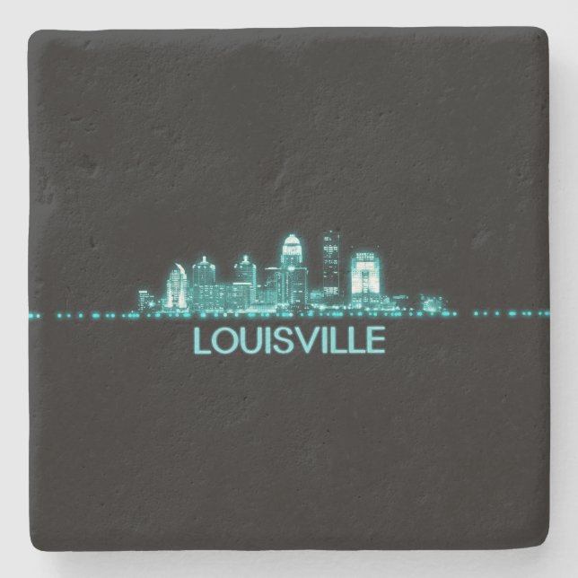 Louisville-Skyline Steinuntersetzer (Vorderseite)