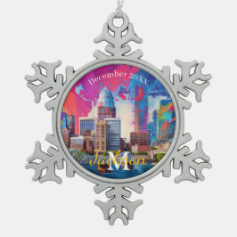 Louisville Snowflake Pewter Weihnachtsschmuck Schneeflocken Zinn-Ornament