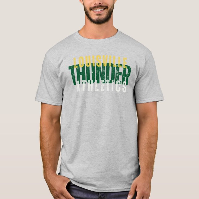 Louisville Thunder Athletics (für graue Shirts) T-Shirt (Vorderseite)
