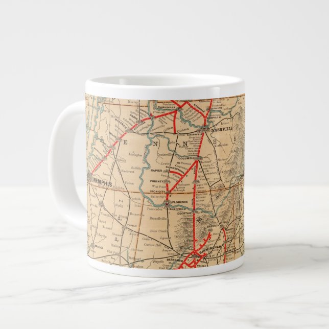 Louisville und Nashville Eisenbahn Jumbo-Tasse (Vorderseite Links)