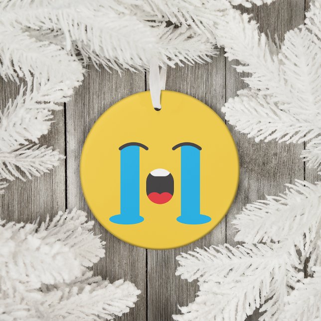 Louly Cry Emoji Sad Face Ornament (Von Creator hochgeladen)